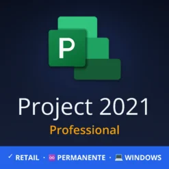 Project 2021 Professional – licencia / license Retail para Windows